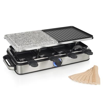 Princess 162635 Raclette 8 Stone and Grill Deluxe